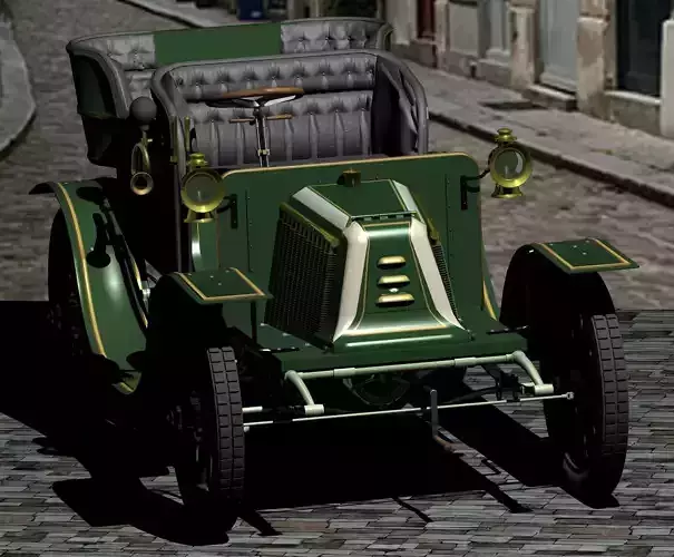 Renault Type G Voiturette Semi-coupe car 1902 3D model