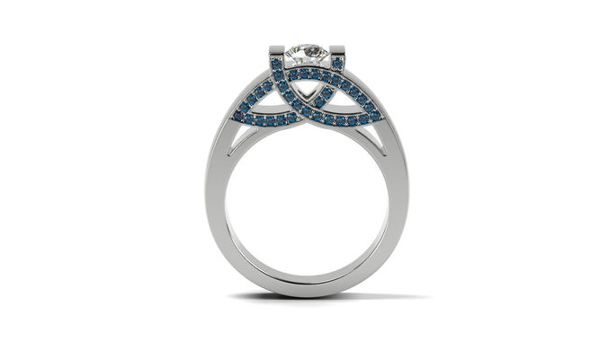 Ethnic Engagement ring 3D print model