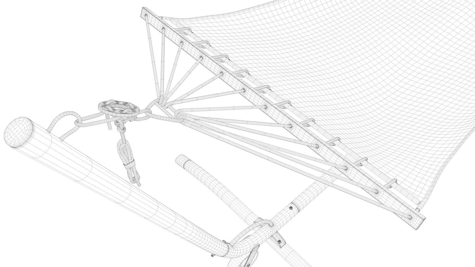 Hamac model hammock 3D model_9