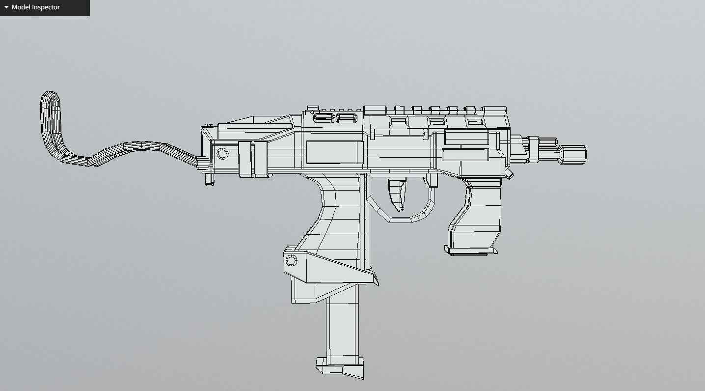 Futuristic Weapon Pack - Unity and Unreal Packages Low-poly 3D model_16