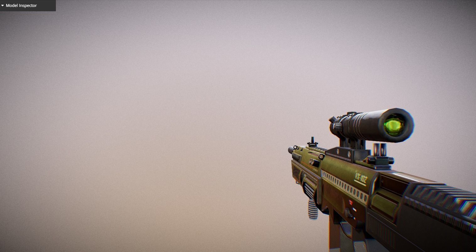 Futuristic Weapon Pack - Unity and Unreal Packages Low-poly 3D model_37