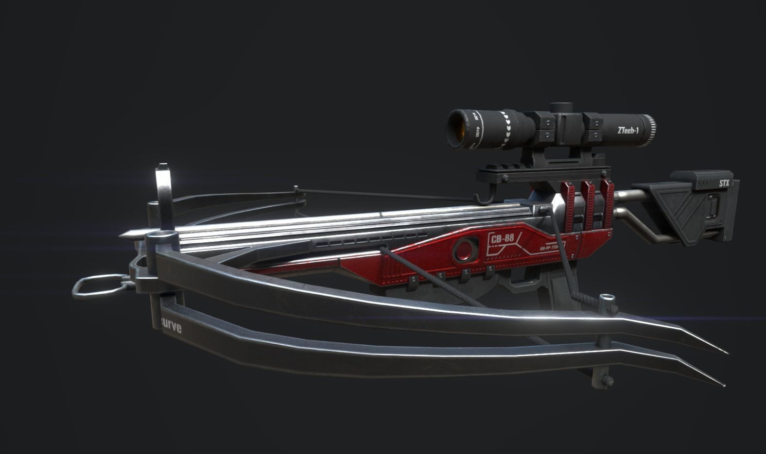 Futuristic Weapon Pack - Unity and Unreal Packages Low-poly 3D model_51