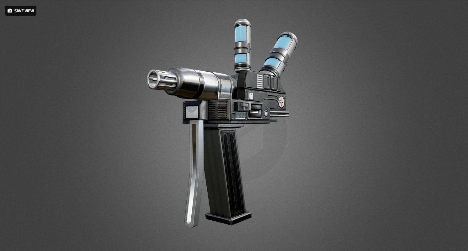 Futuristic Weapon Pack - Unity and Unreal Packages Low-poly 3D model_59