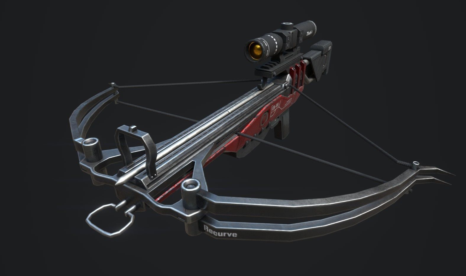 Futuristic Weapon Pack - Unity and Unreal Packages Low-poly 3D model_49