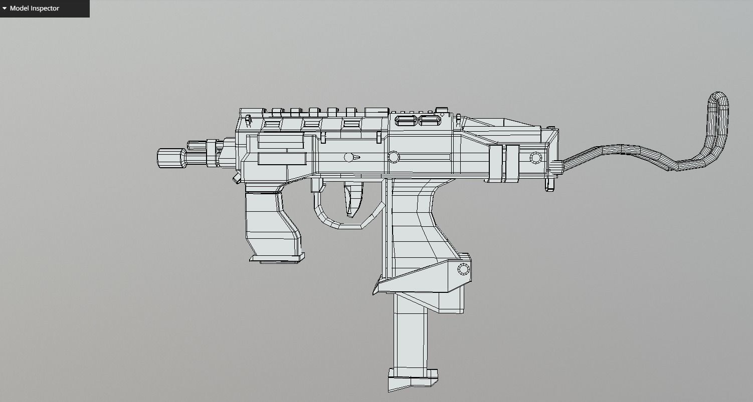 Futuristic Weapon Pack - Unity and Unreal Packages Low-poly 3D model_17