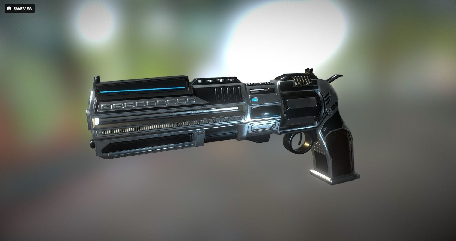 Futuristic Weapon Pack - Unity and Unreal Packages Low-poly 3D model_78