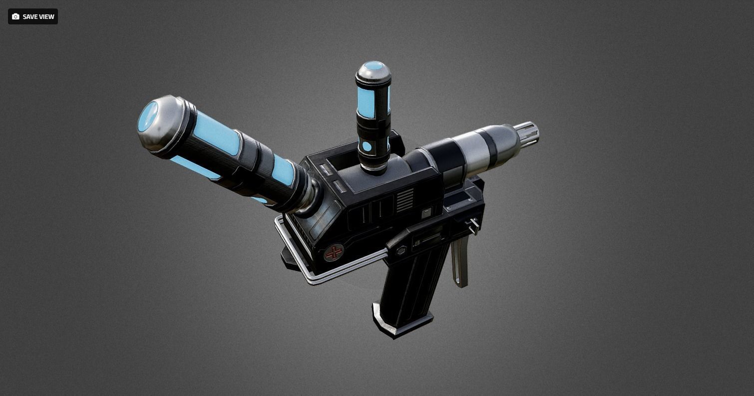 Futuristic Weapon Pack - Unity and Unreal Packages Low-poly 3D model_57