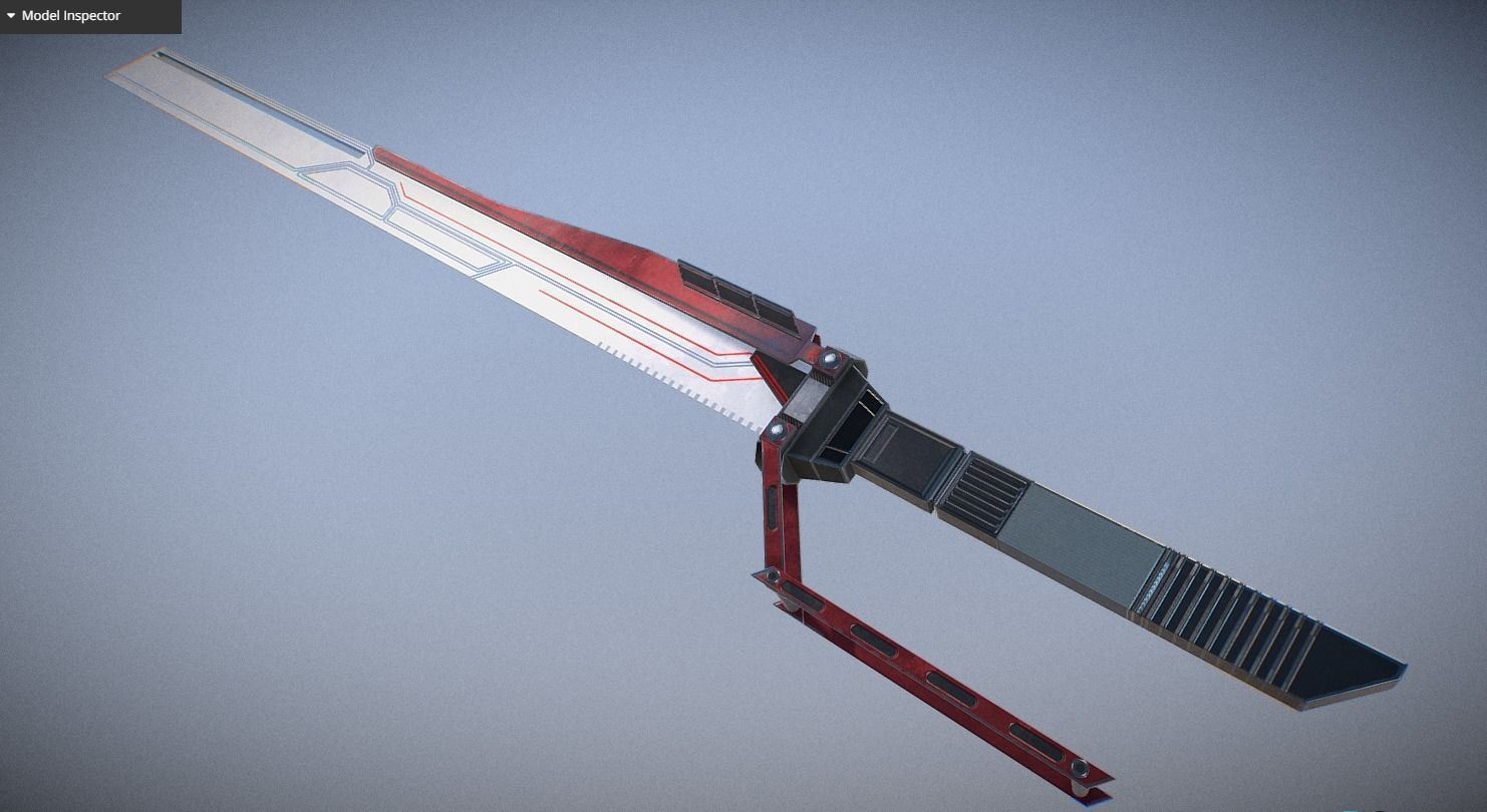 Futuristic Weapon Pack - Unity and Unreal Packages Low-poly 3D model_55