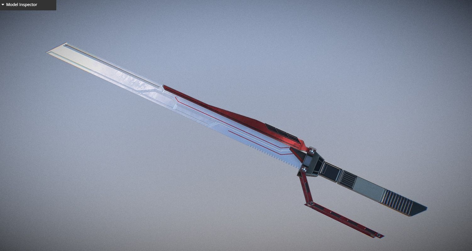 Futuristic Weapon Pack - Unity and Unreal Packages Low-poly 3D model_58