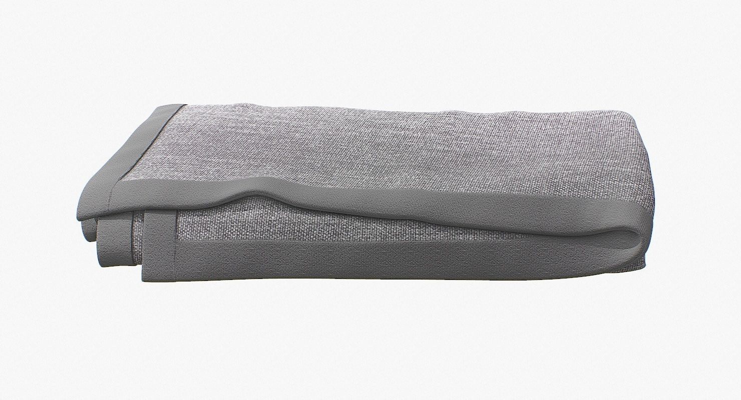 Blanket Folded V1 Low-poly 3D model_6