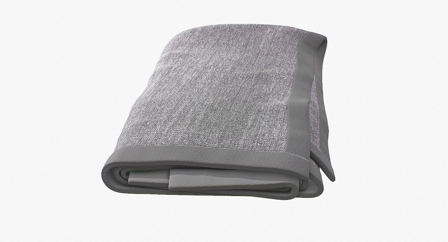 Blanket Folded V1 Low-poly 3D model_8