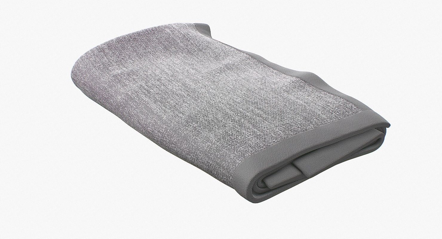 Blanket Folded V1 Low-poly 3D model_9