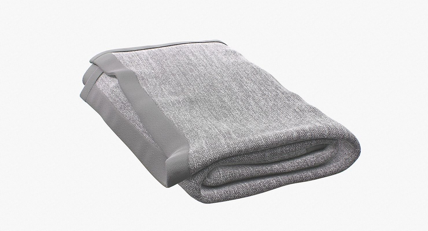 Blanket Folded V1 Low-poly 3D model_13