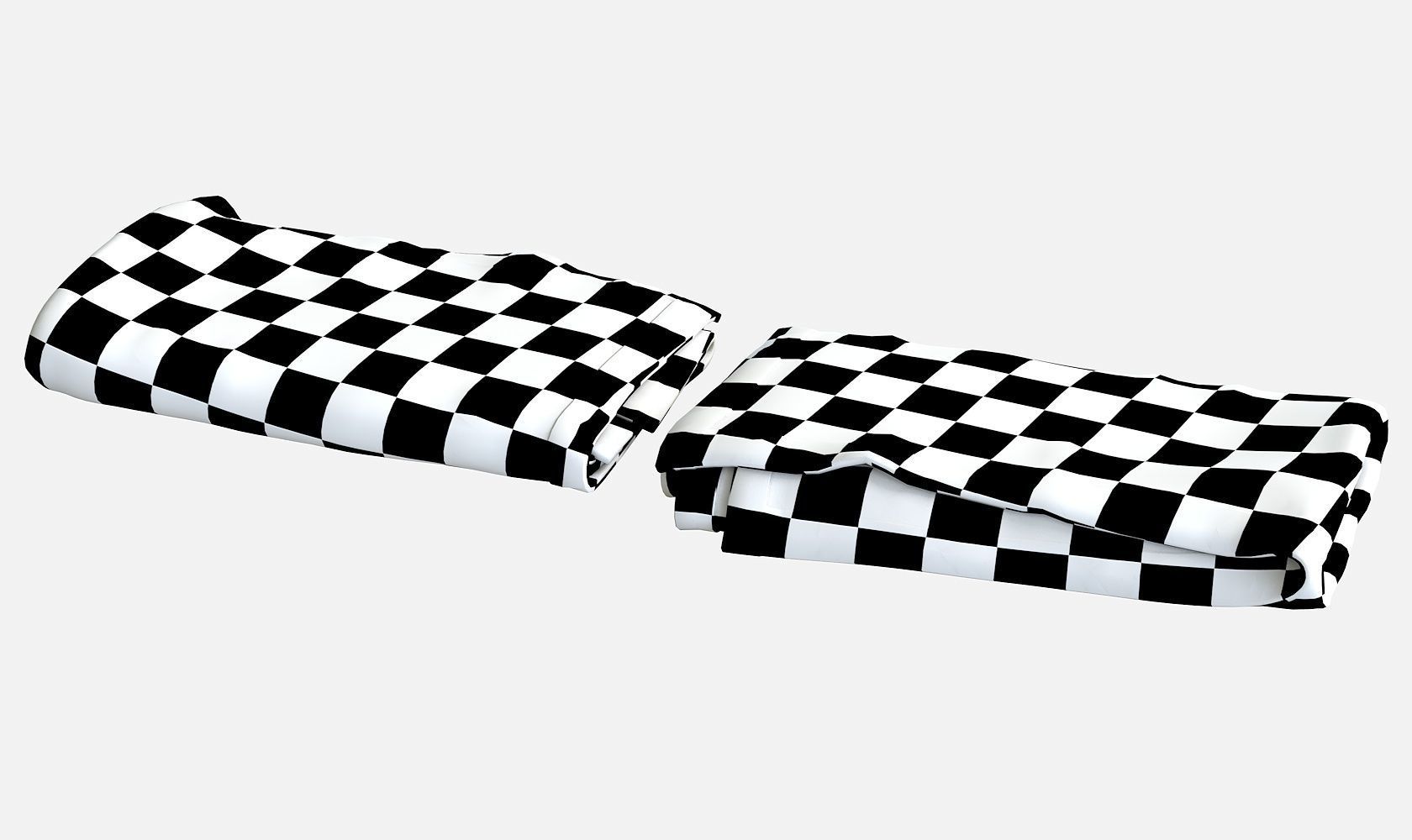 Blanket Folded V1 Low-poly 3D model_14