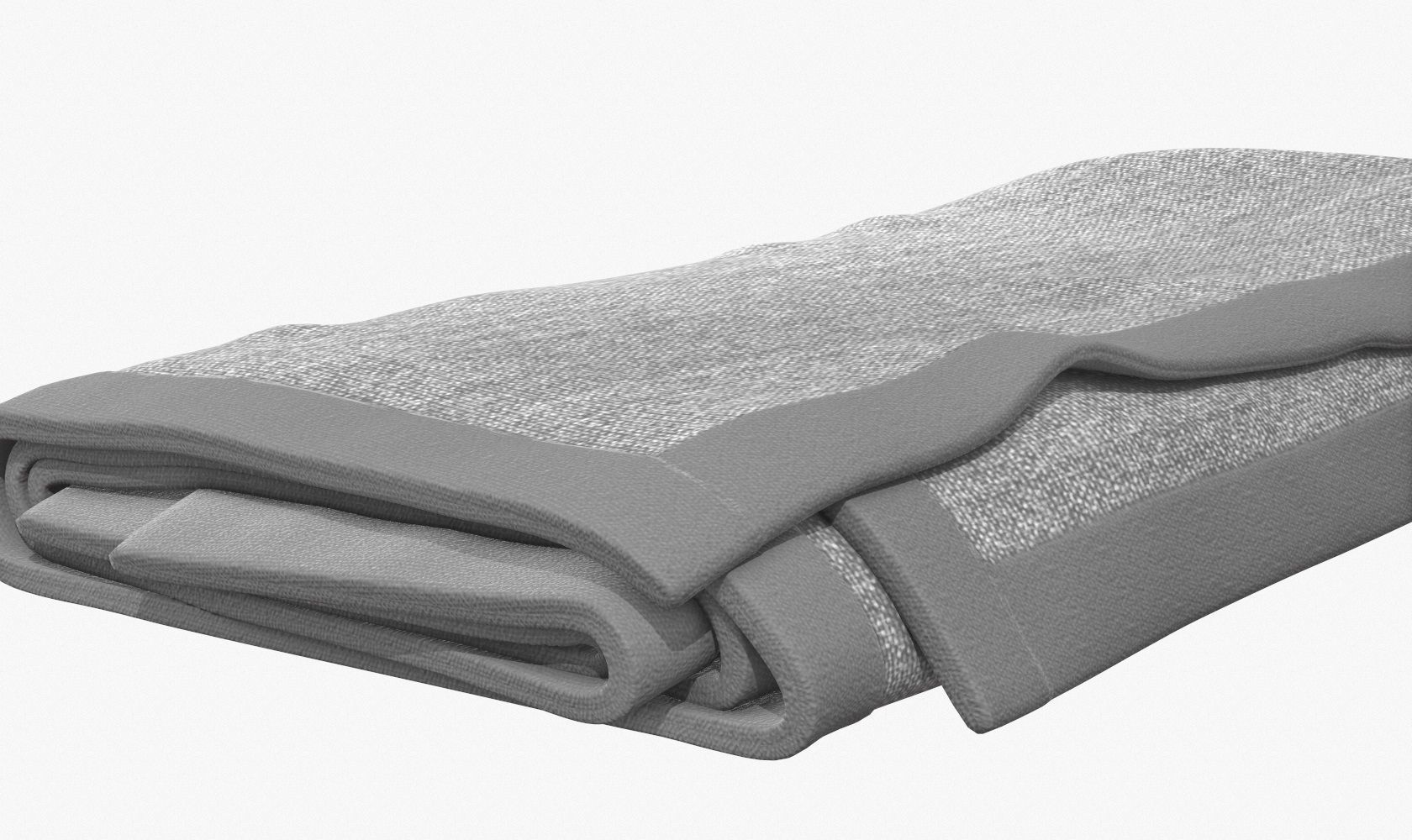 Blanket Folded V1 Low-poly 3D model_2