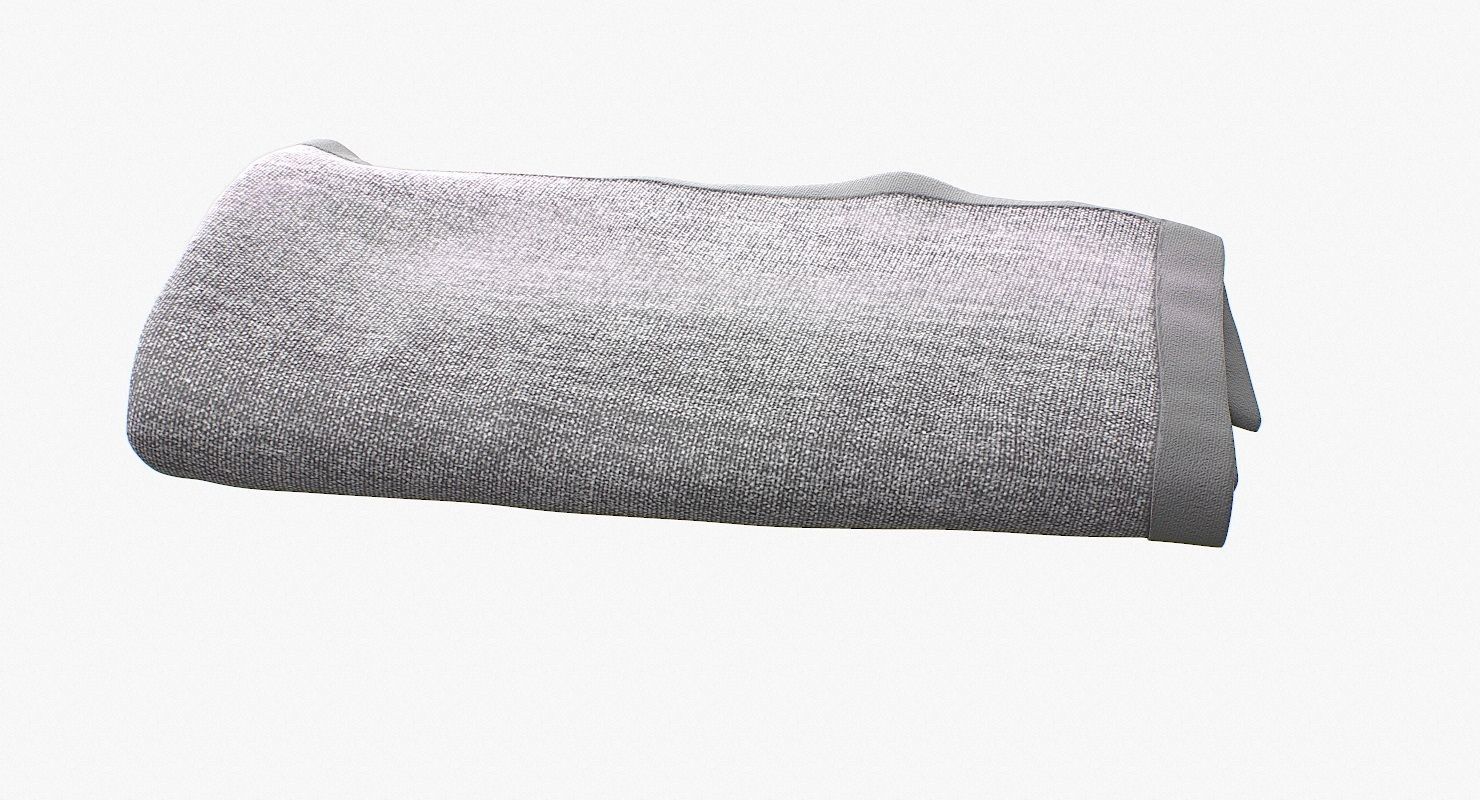 Blanket Folded V1 Low-poly 3D model_10