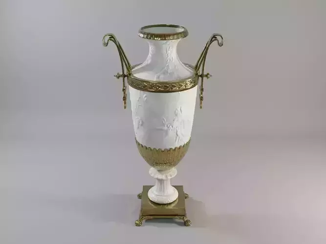 French Jar A Low-poly 3D model