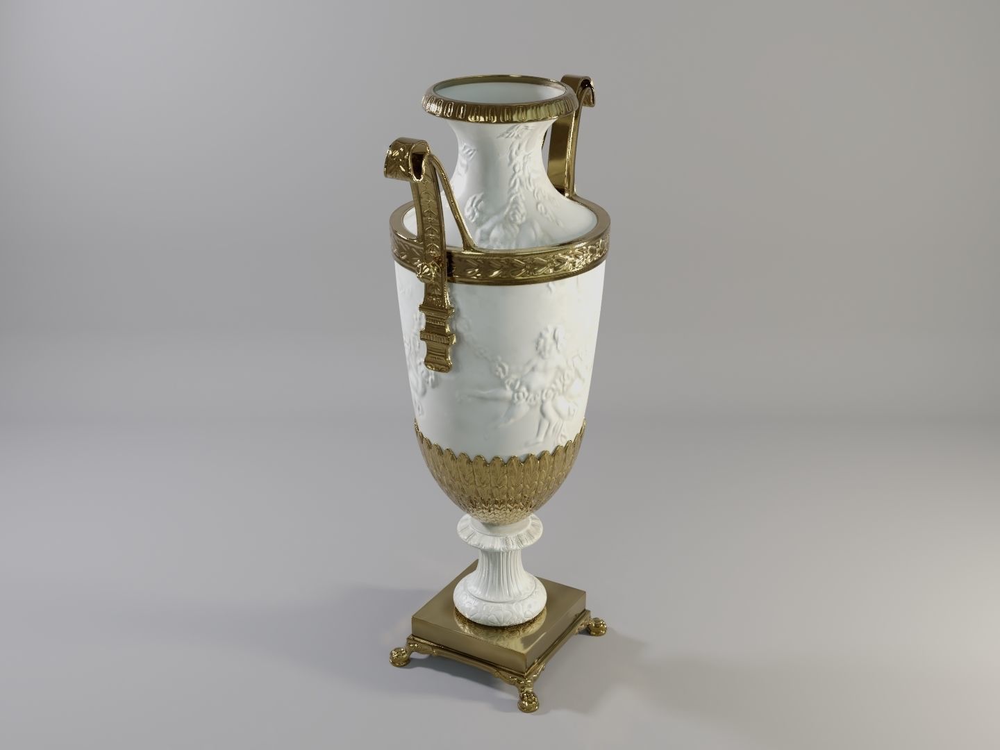 French Jar A Low-poly 3D model_2