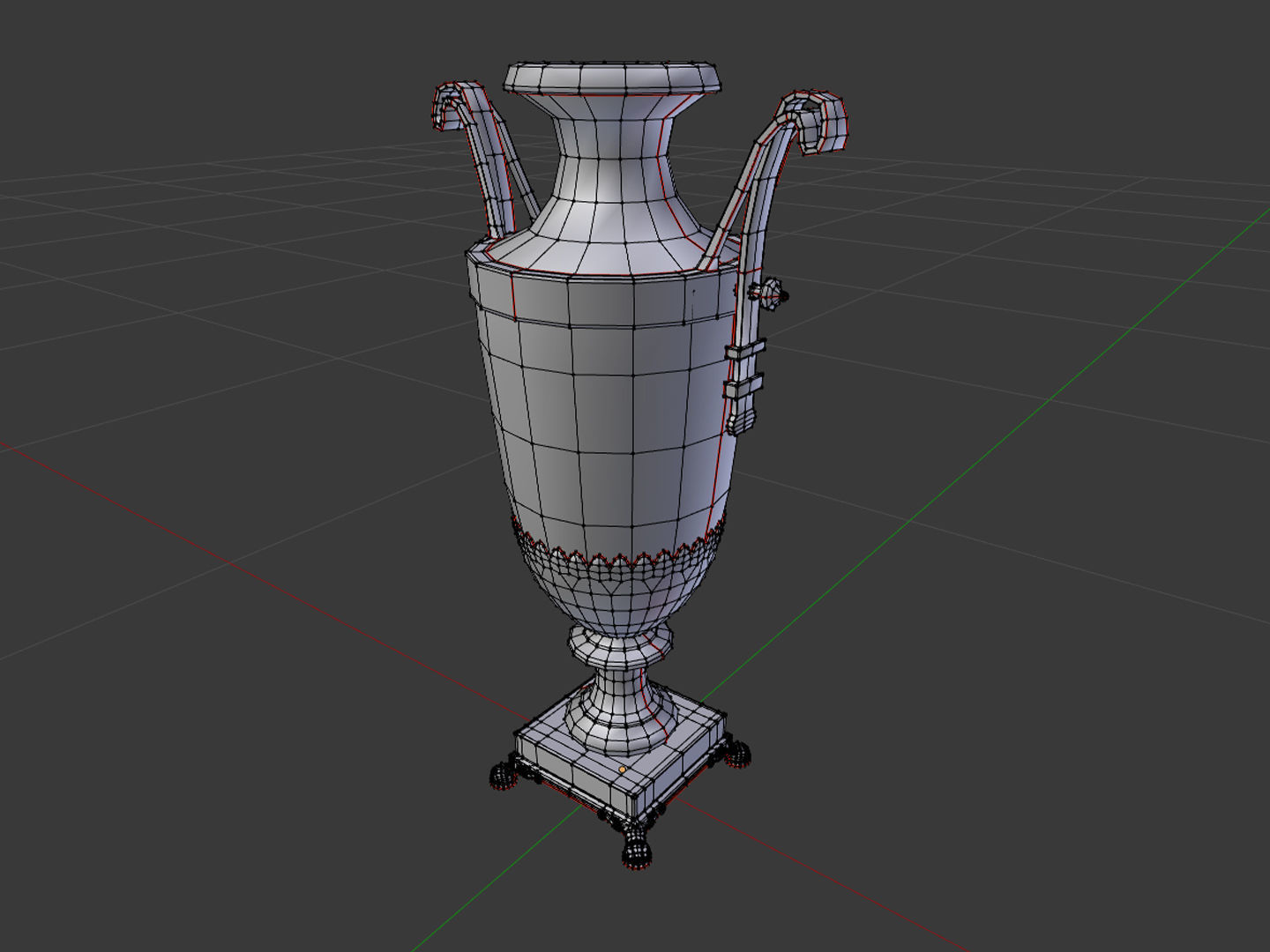 French Jar A Low-poly 3D model_9