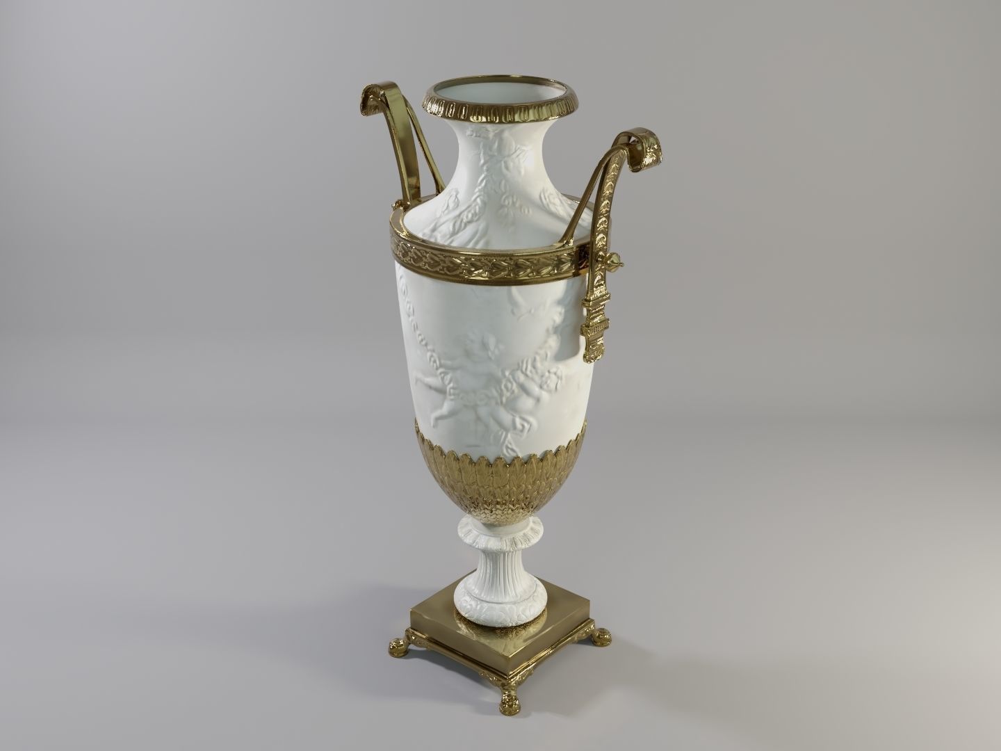 French Jar A Low-poly 3D model_3