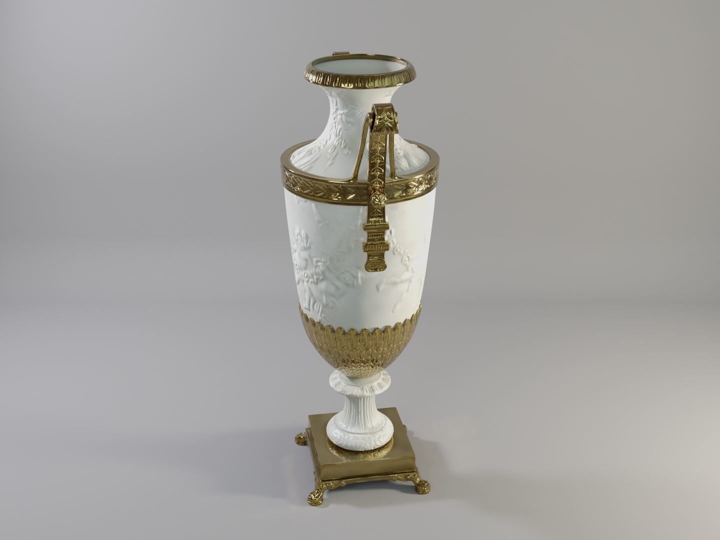 French Jar A Low-poly 3D model_1