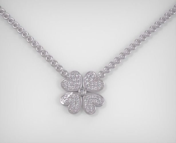 Clover Pendant 3D model   3D print model