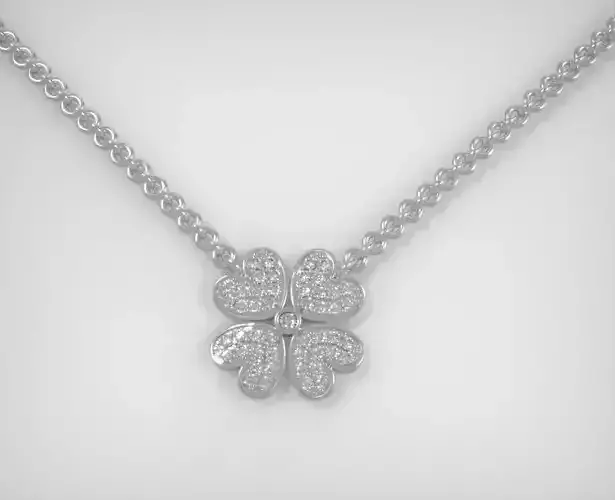 Clover Pendant 3D model  