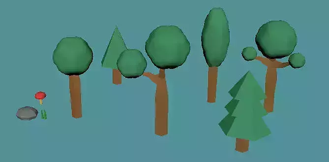 Low Poly Nature Pack Low-poly 3D model