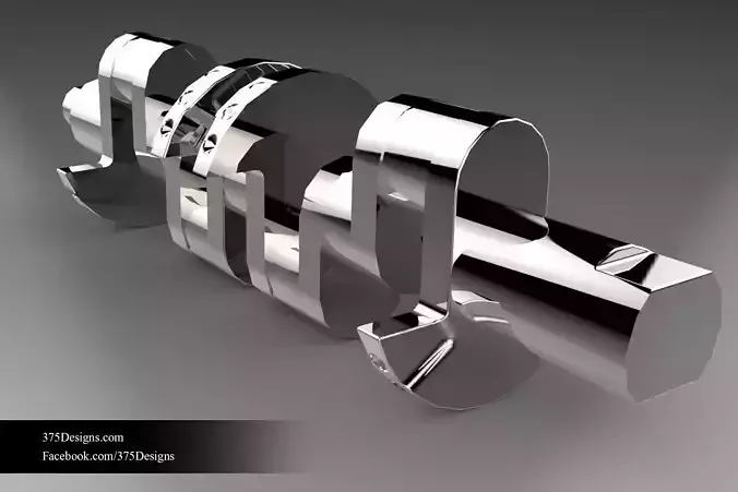 Crankshaft - Straight 4 Engine Free 3D model