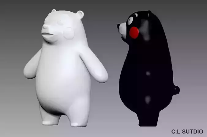 KUMAMON bear on road