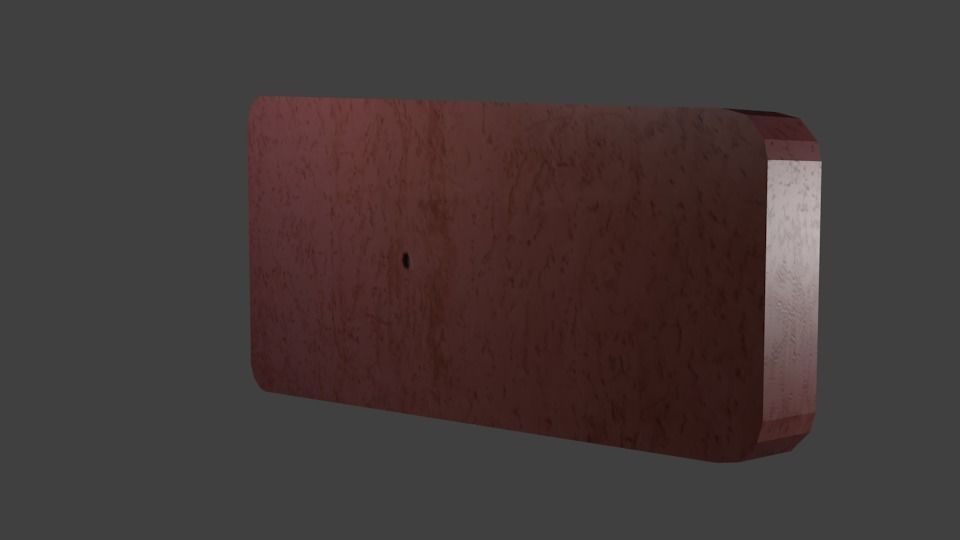 Low poly ice cream sign Low-poly 3D model_4