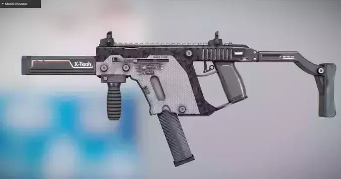 Kriss Vector Low-poly 3D model