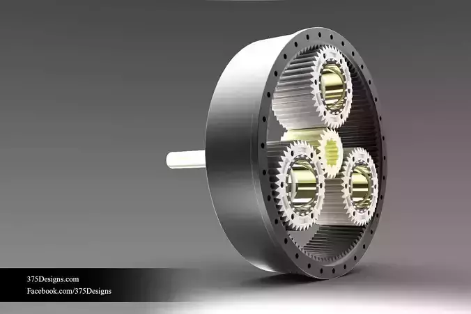Epicyclic Transmission System Free 3D model