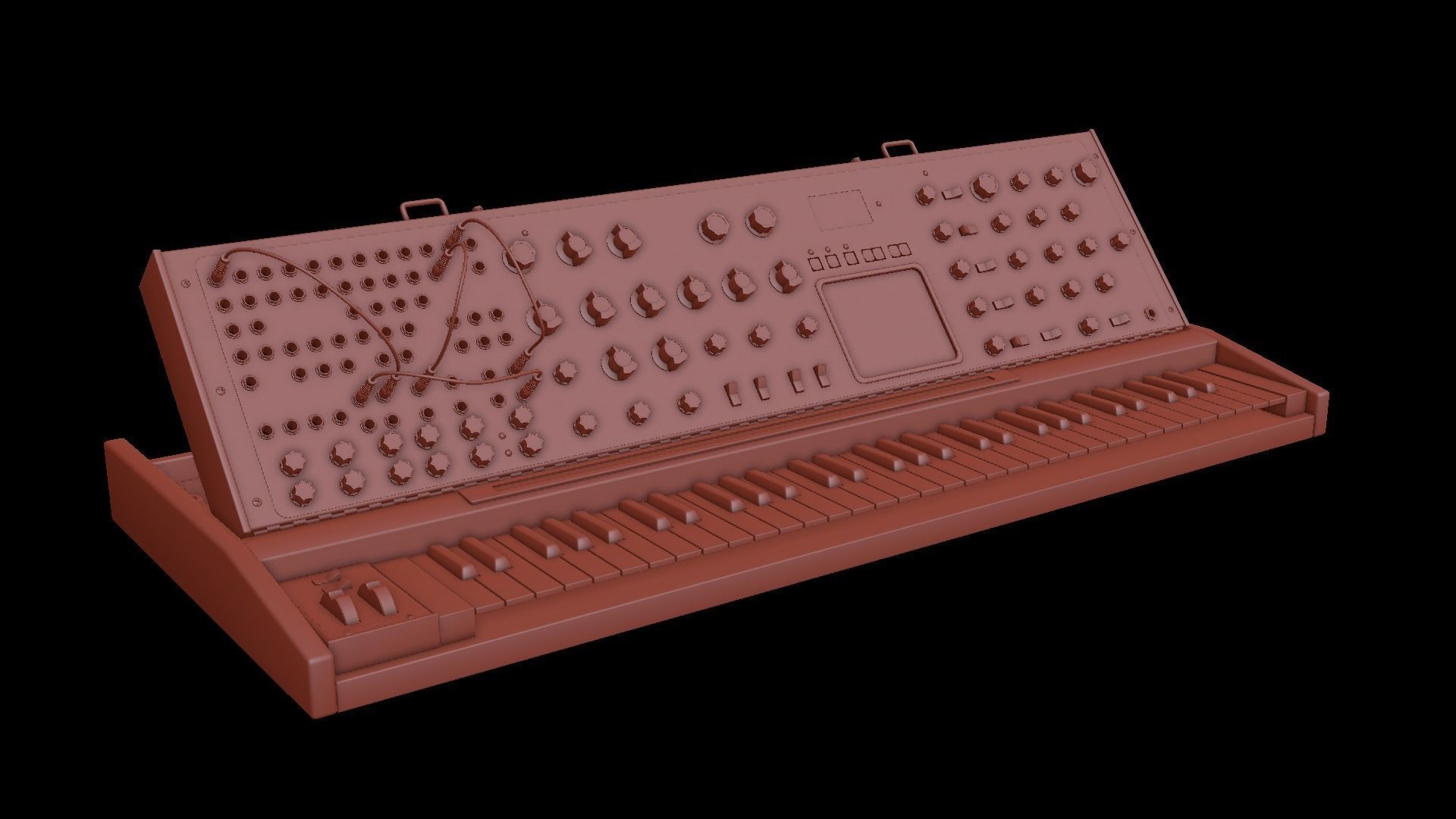 Moog Voyager XL Synthesizer 3D model_8
