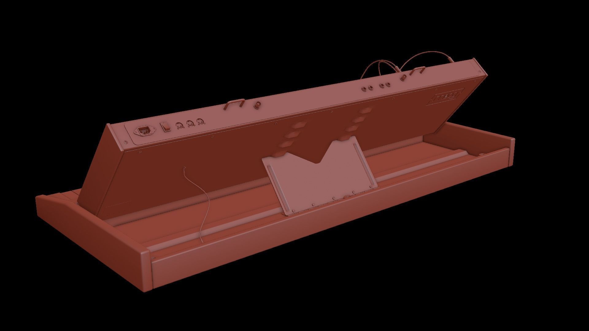 Moog Voyager XL Synthesizer 3D model_7