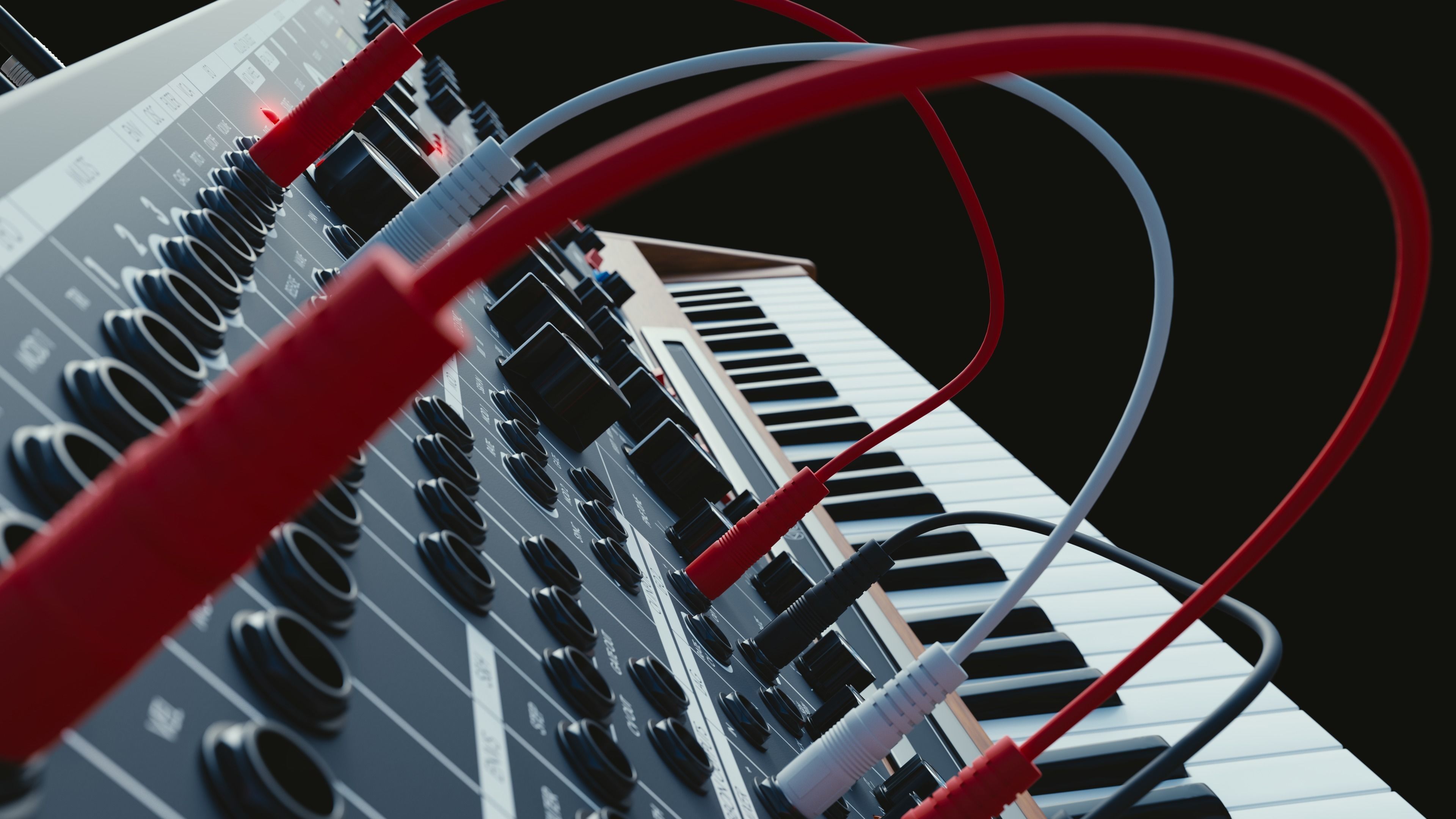Moog Voyager XL Synthesizer 3D model_2