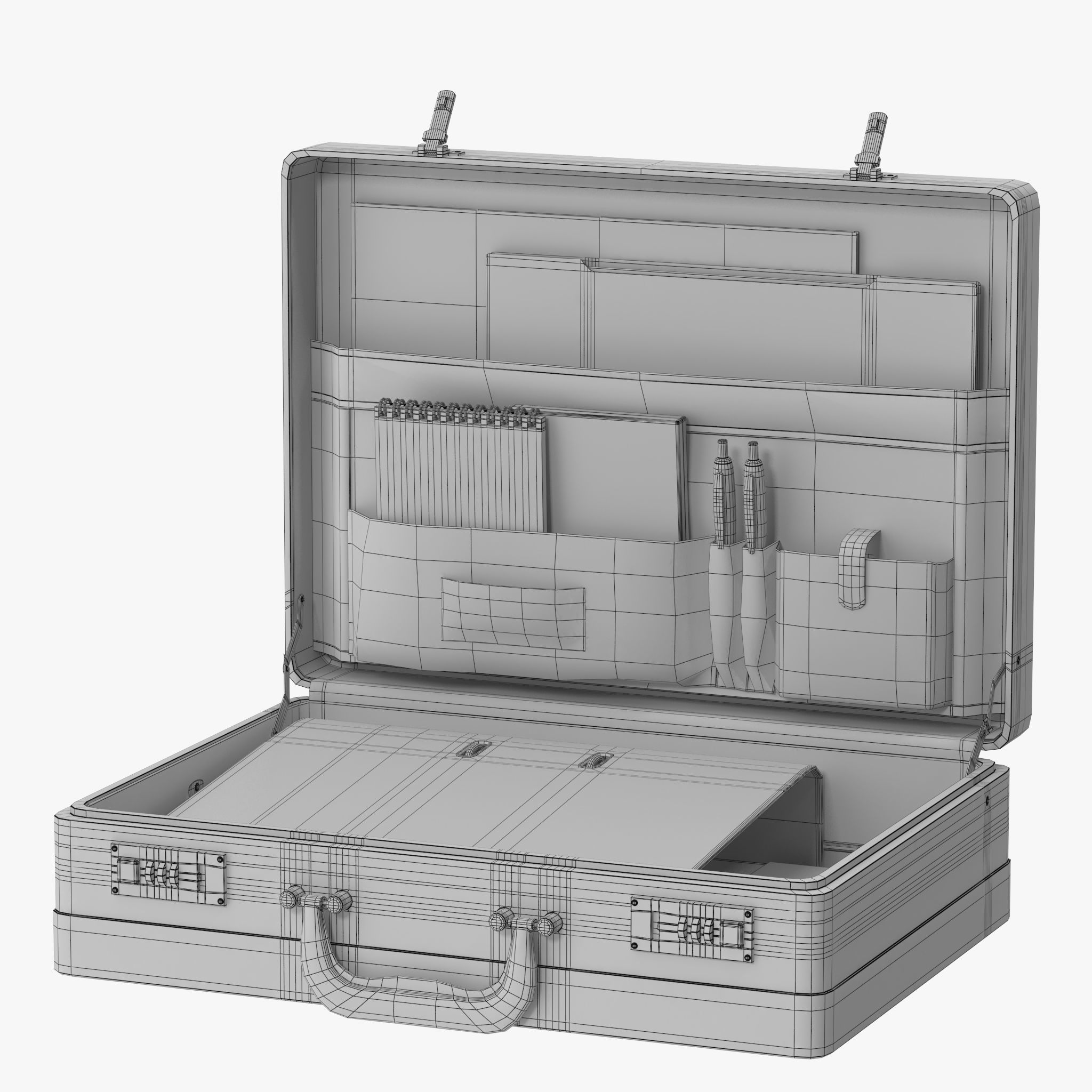 Business Suitcase 3D model_12