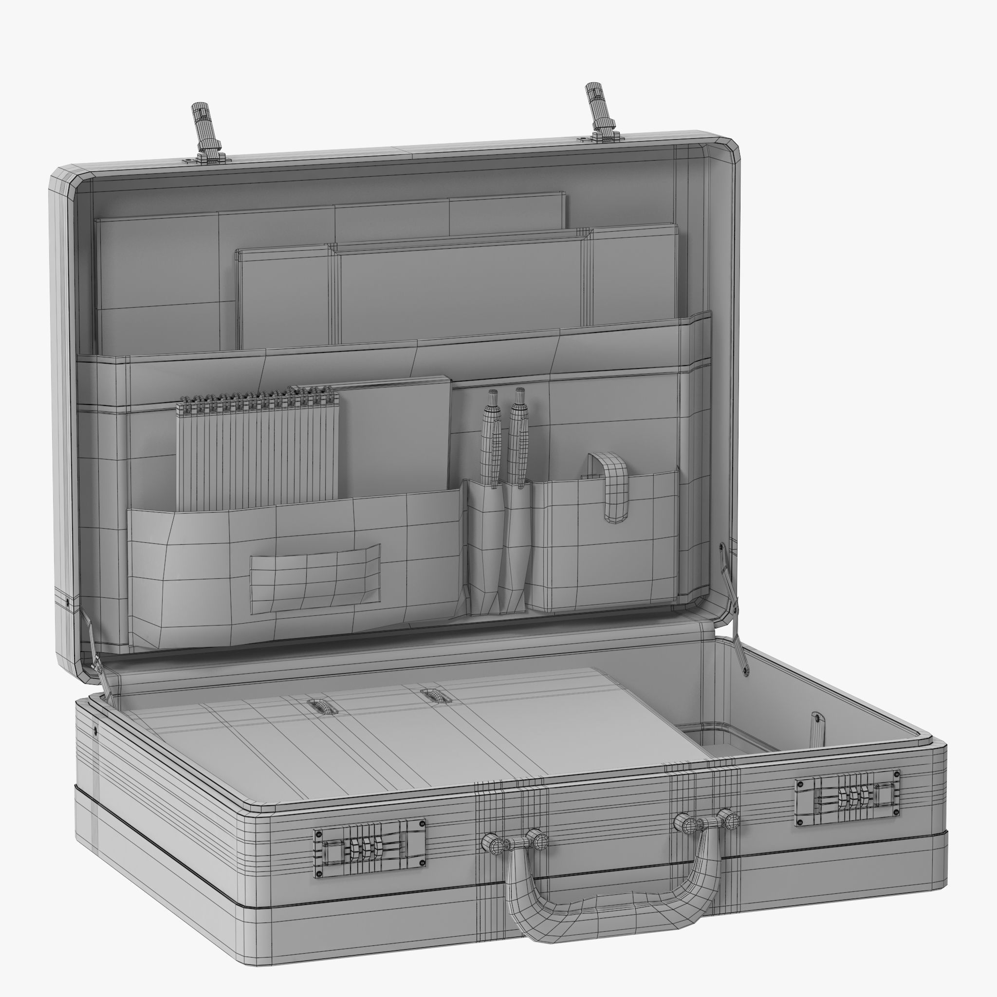 Business Suitcase 3D model_13