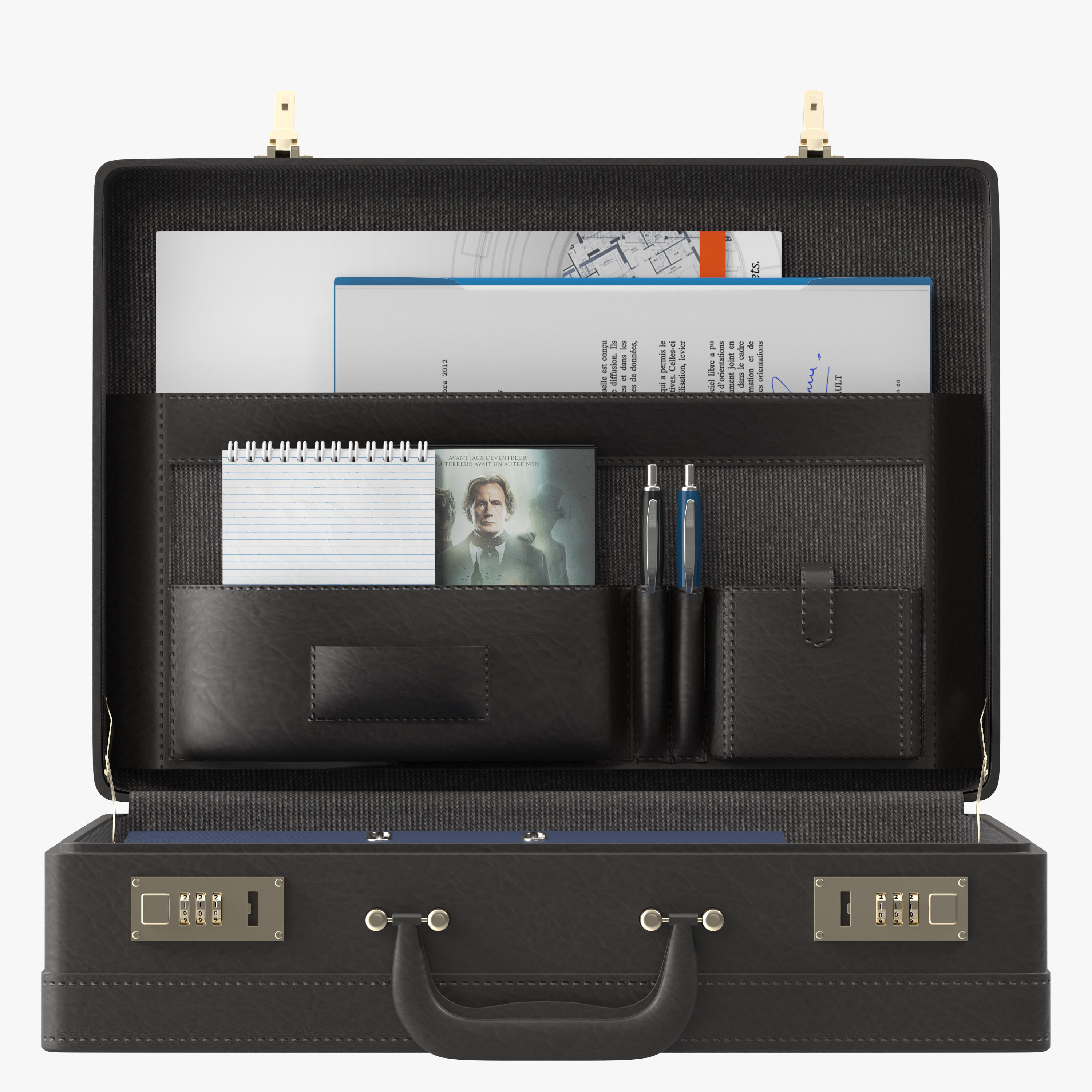 Business Suitcase 3D model_1