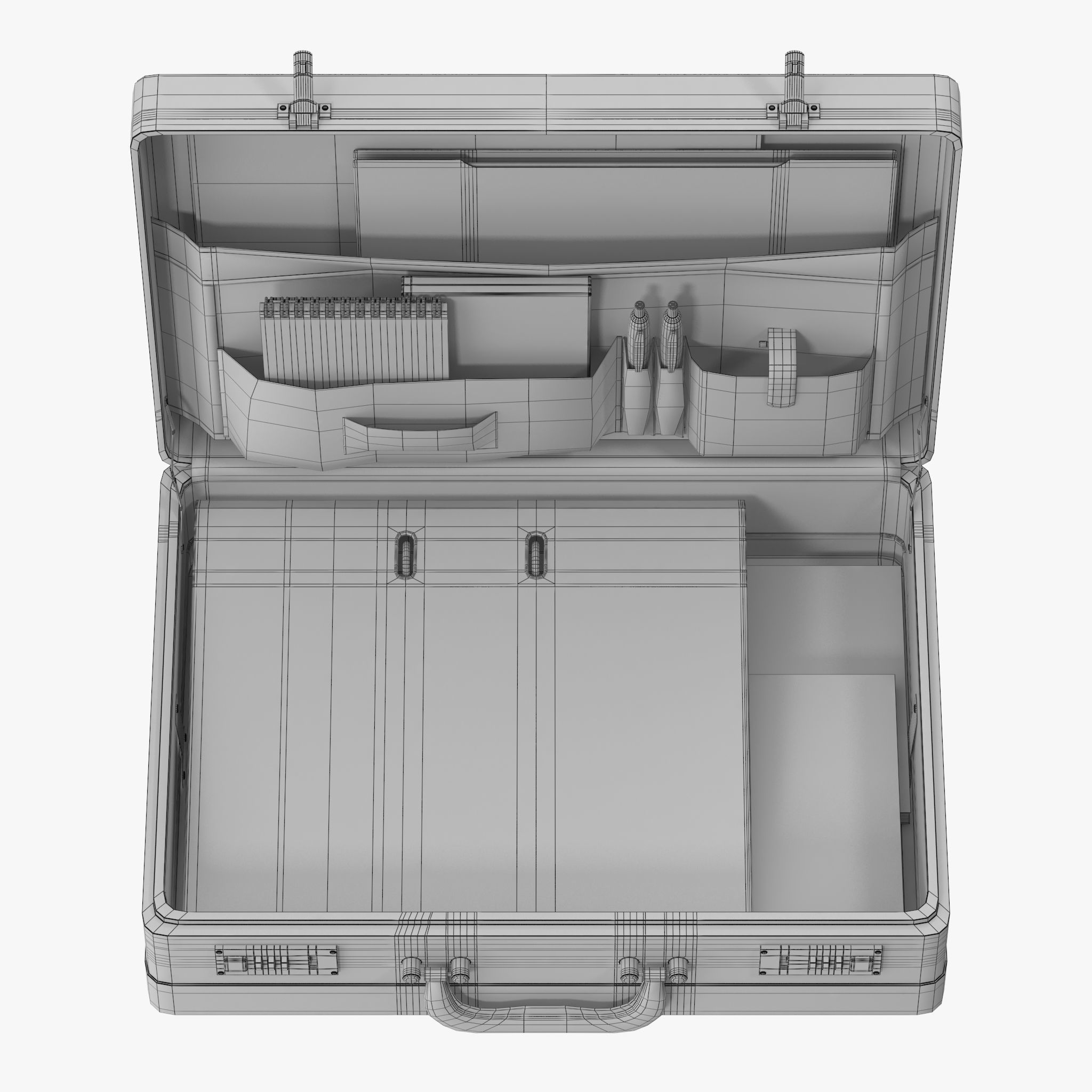 Business Suitcase 3D model_14