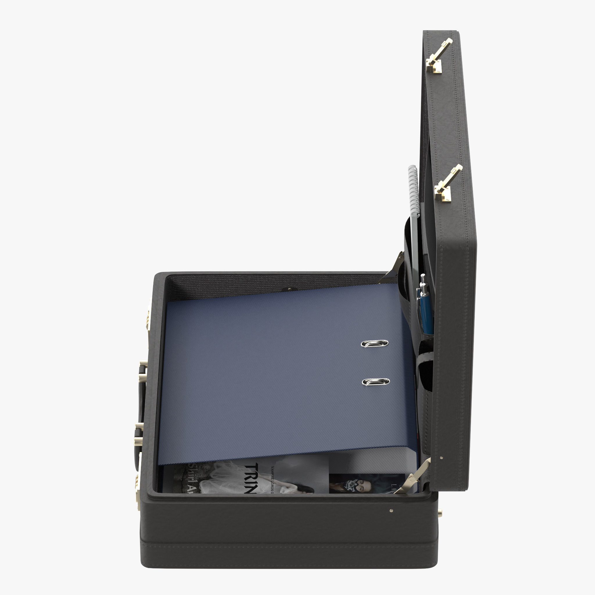 Business Suitcase 3D model_6