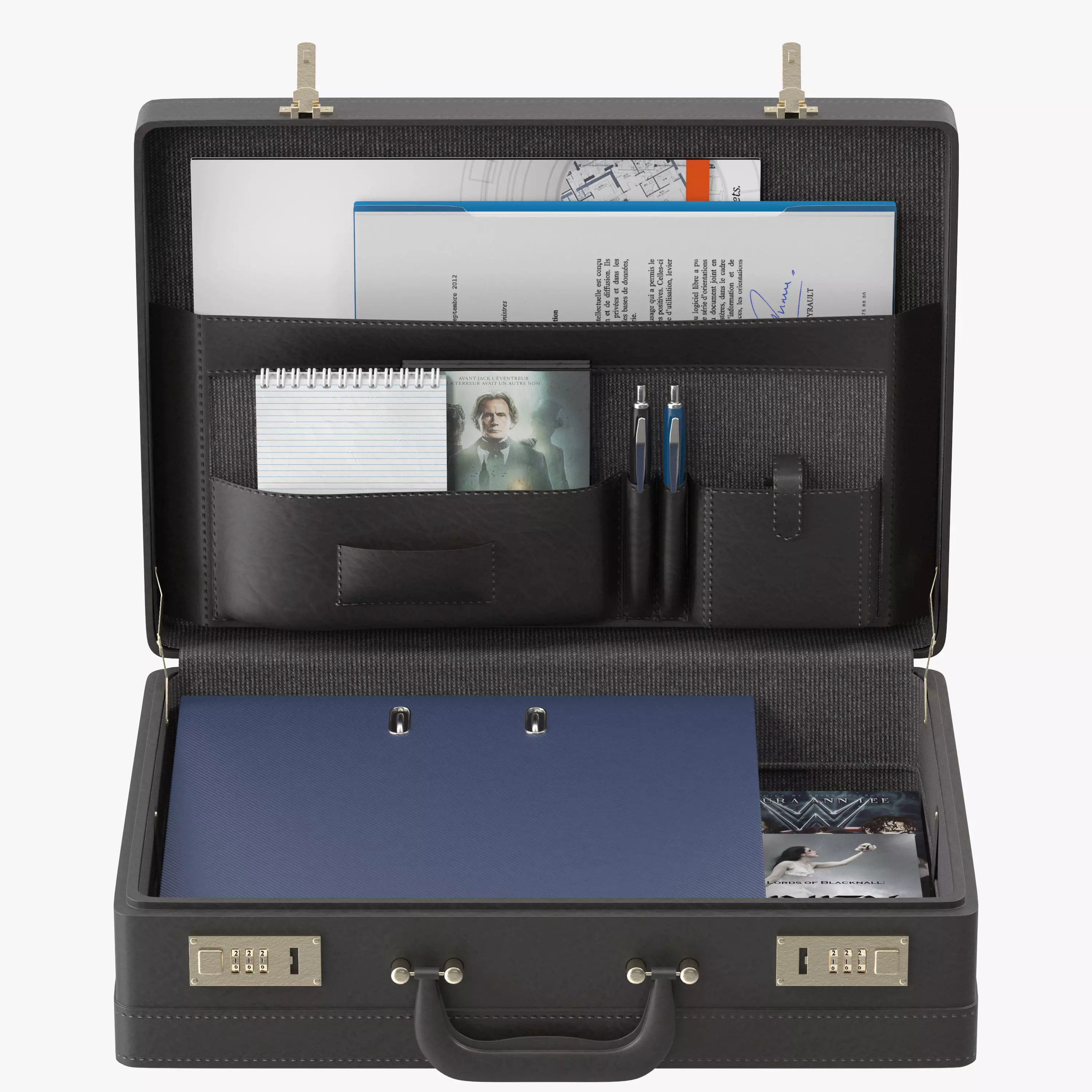 Business Suitcase 3D model_0