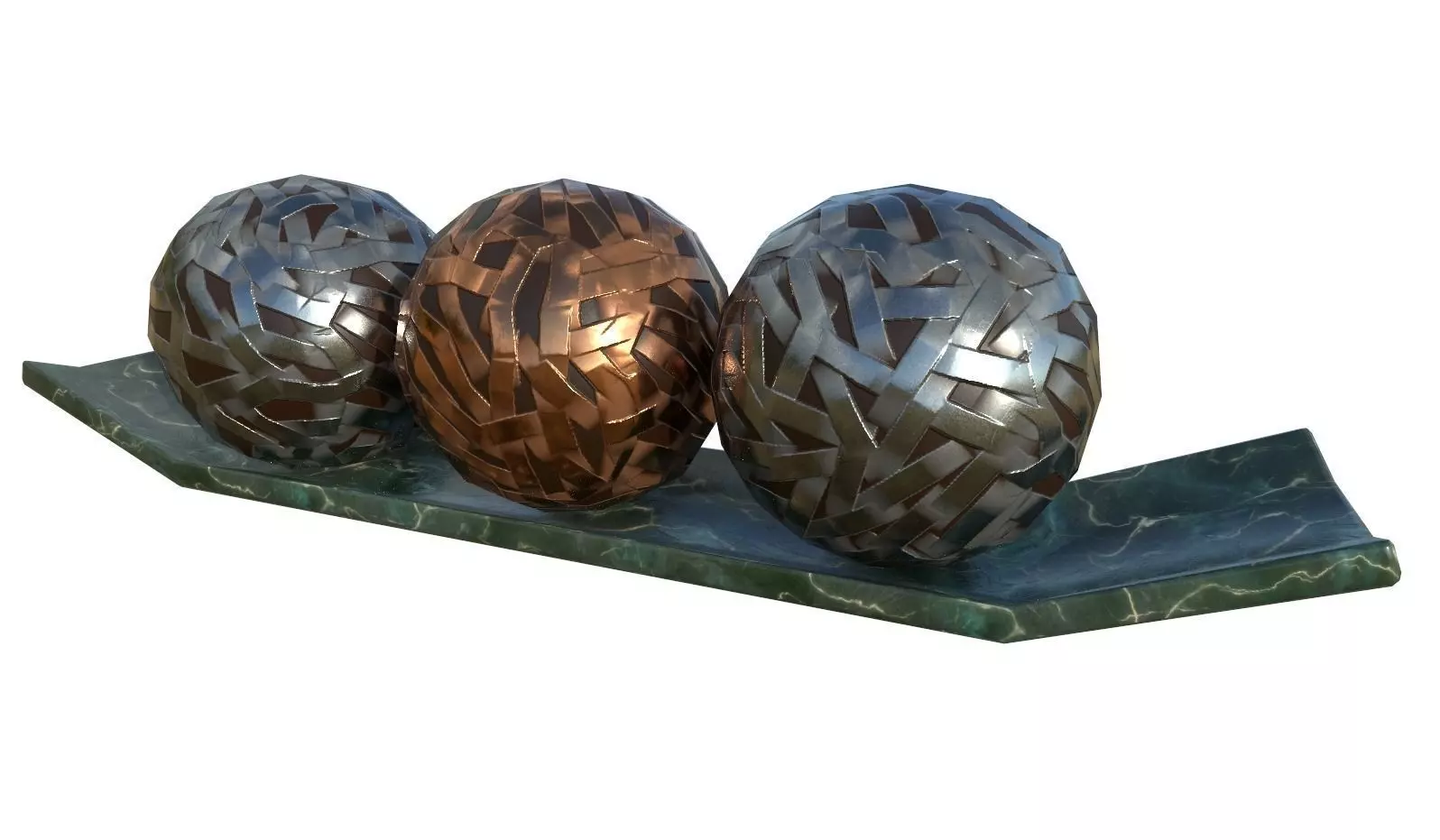 Table Decoration Low-poly 3D model_0