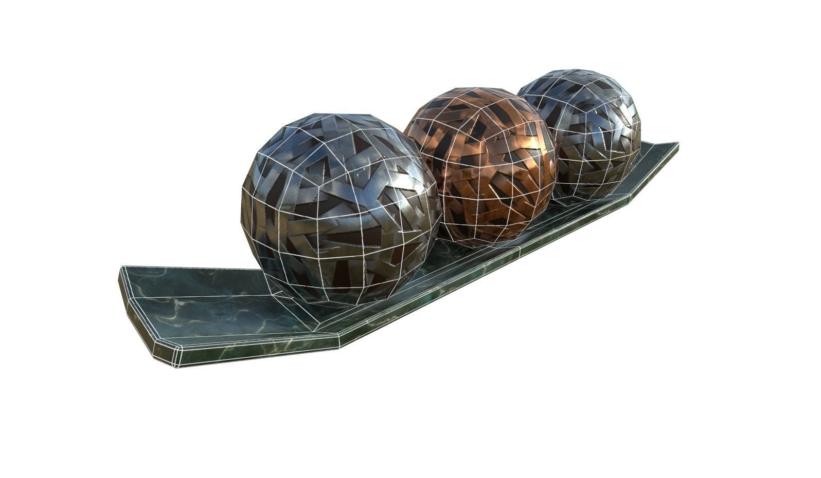 Table Decoration Low-poly 3D model_4