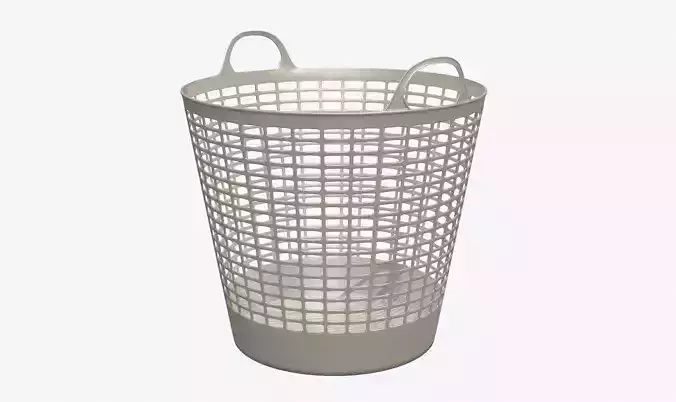Laundry Basket V2 Low-poly 3D model