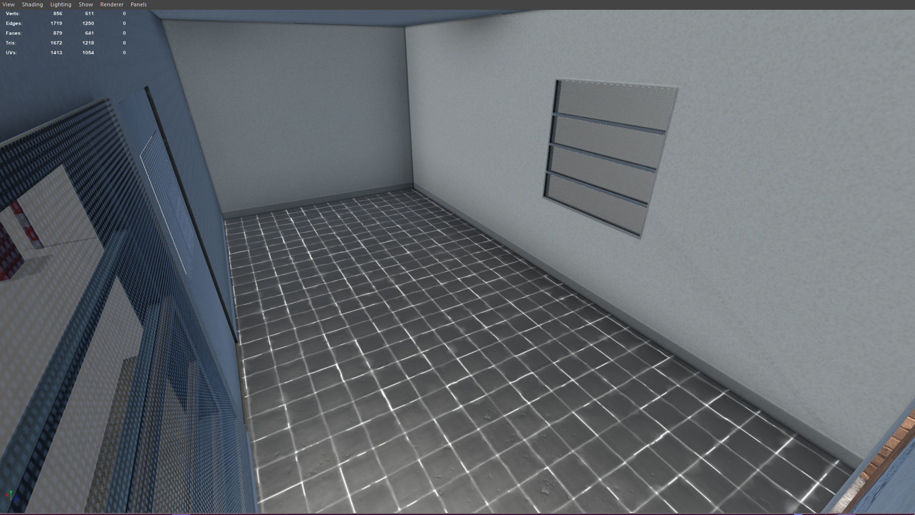 Security Booth - PBR - VR AR Low-poly 3D model_17