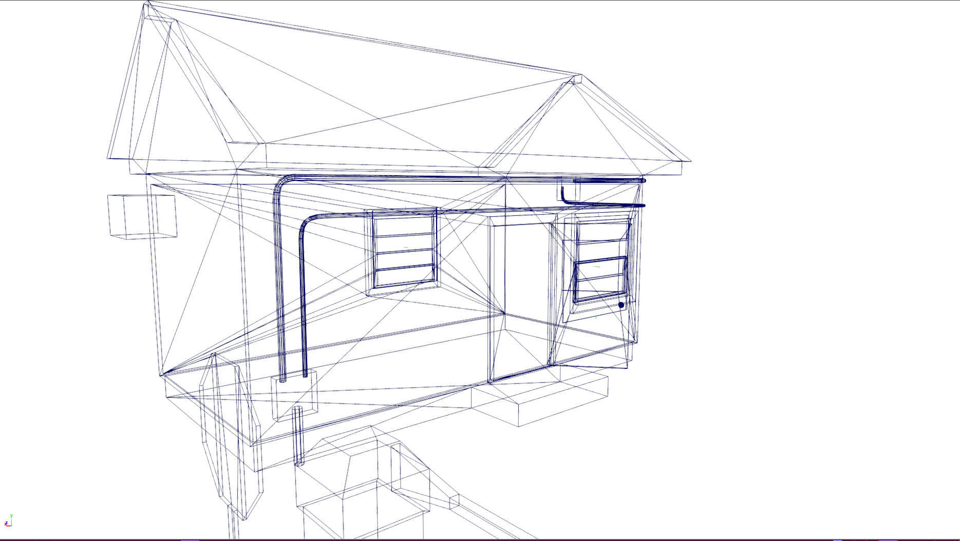 Security Booth - PBR - VR AR Low-poly 3D model_16