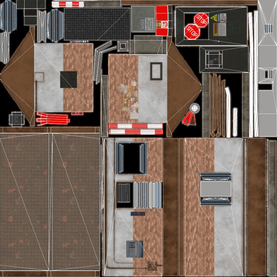 Security Booth - PBR - VR AR Low-poly 3D model_23