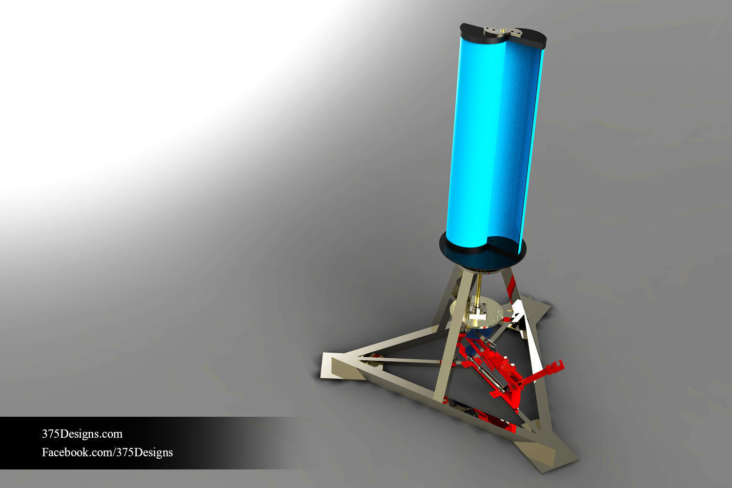 Savonius Wind Turbine Free 3D model_1