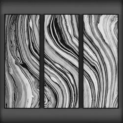 Picture Frames Low-poly 3D model